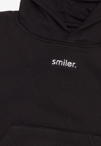 smiler. Sweatshirt in Schwarz