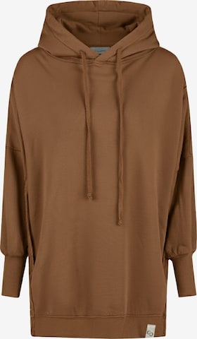 Cotton Candy Hoodie in Braun: Vorderseite