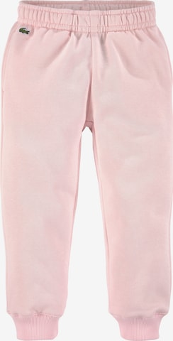 LACOSTE Pants in Pink: front