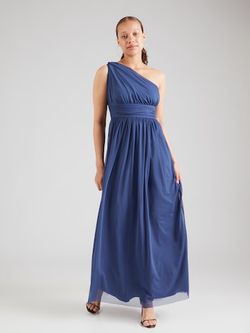 SWING - Vestido de noche en azul: frente