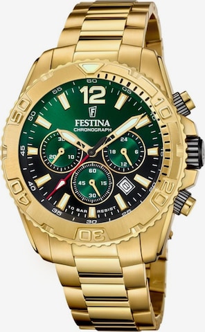 Montre à affichage analogique FESTINA en vert : devant