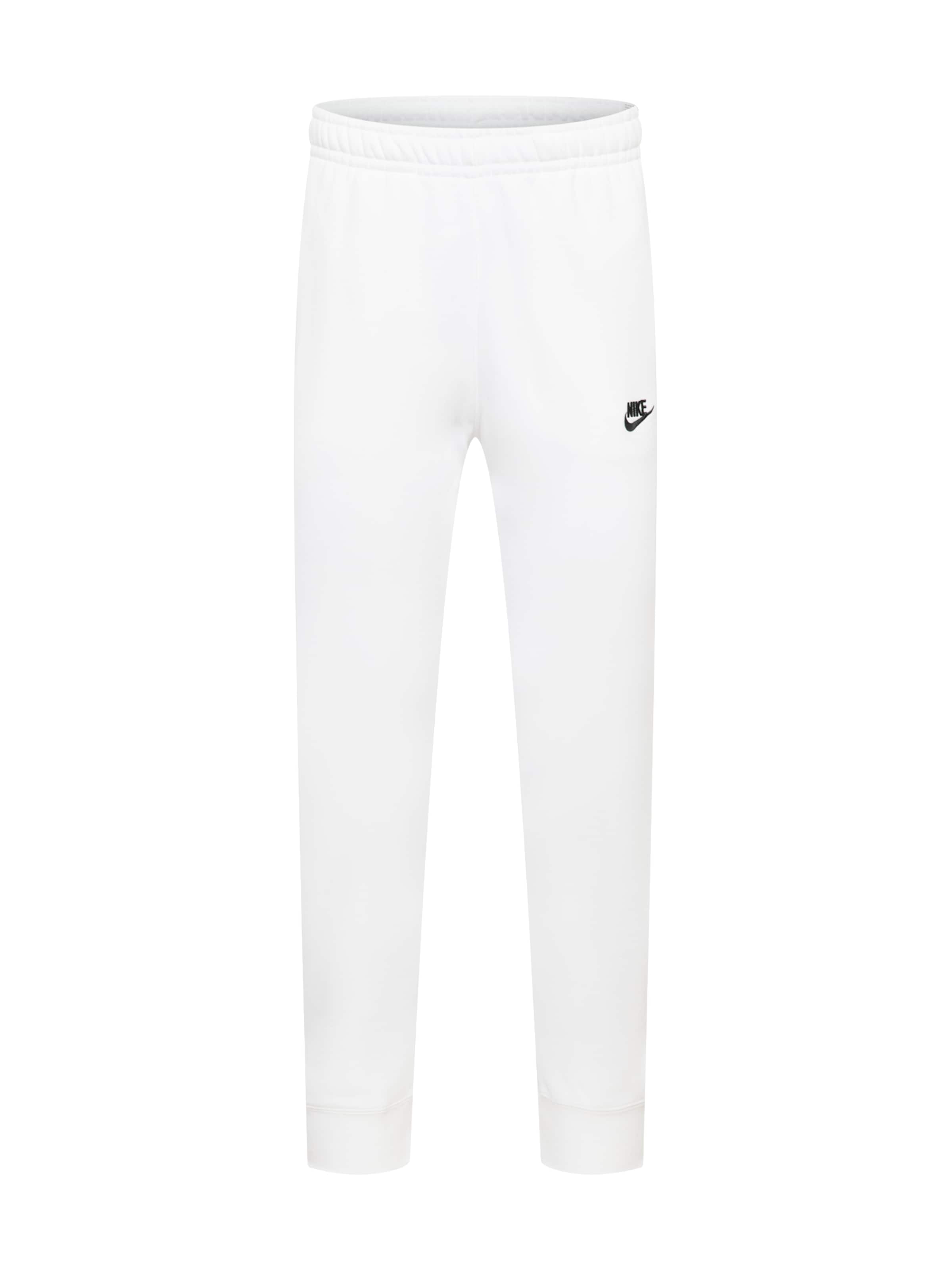 Effilé Pantalon 'Club Fleece' Nike Sportswear en blanc : devant