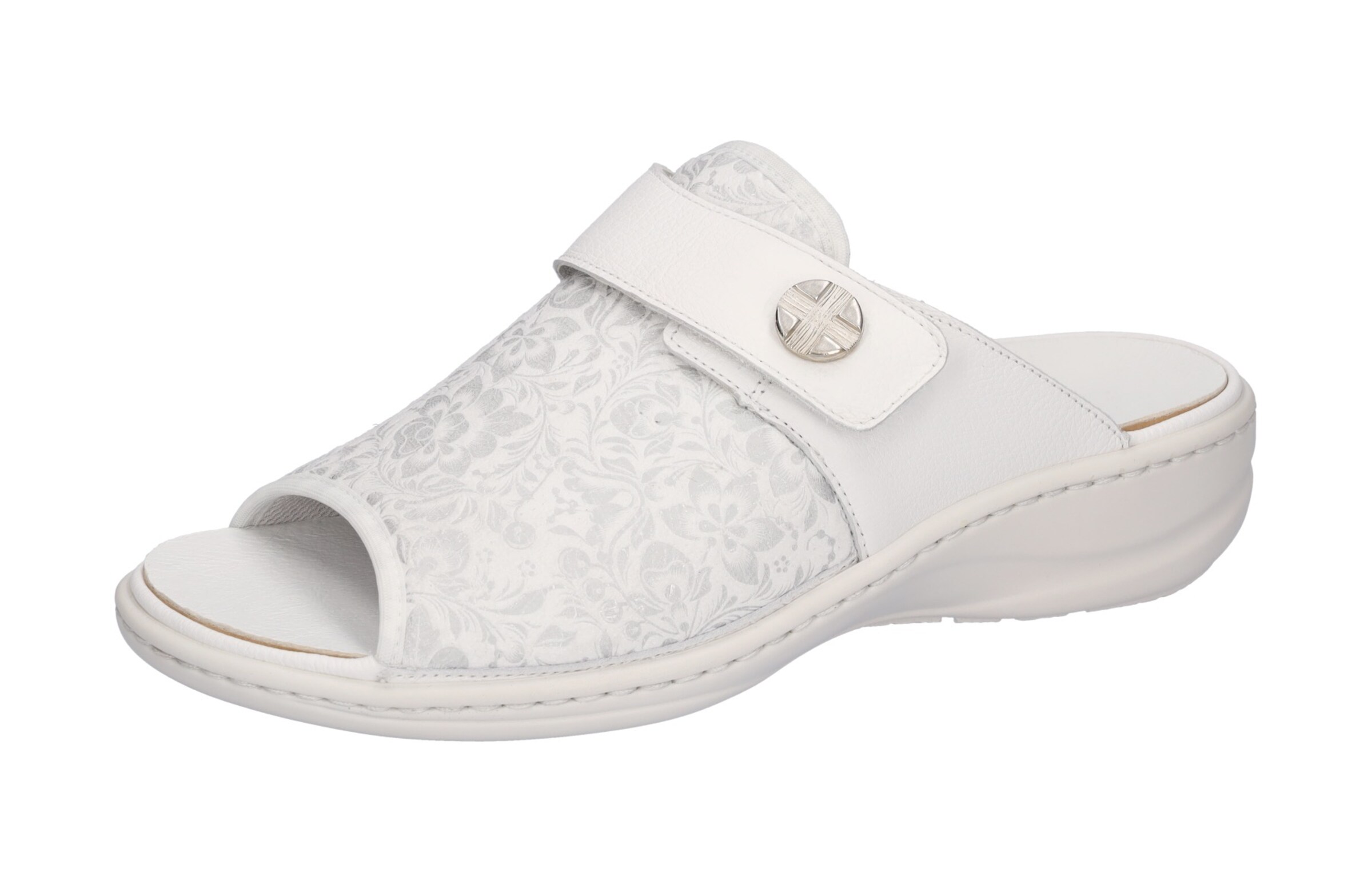 WALDLÄUFER Pantolette in Weiß: Vorderseite