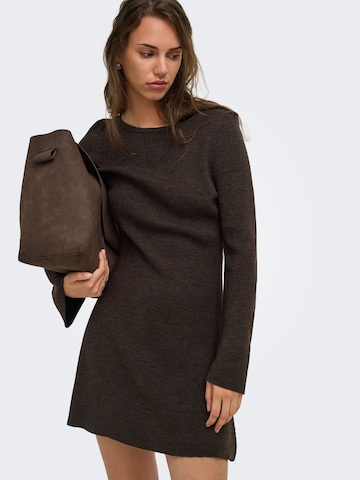 ONLY Knit dress 'ONLTESSIE' in Brown