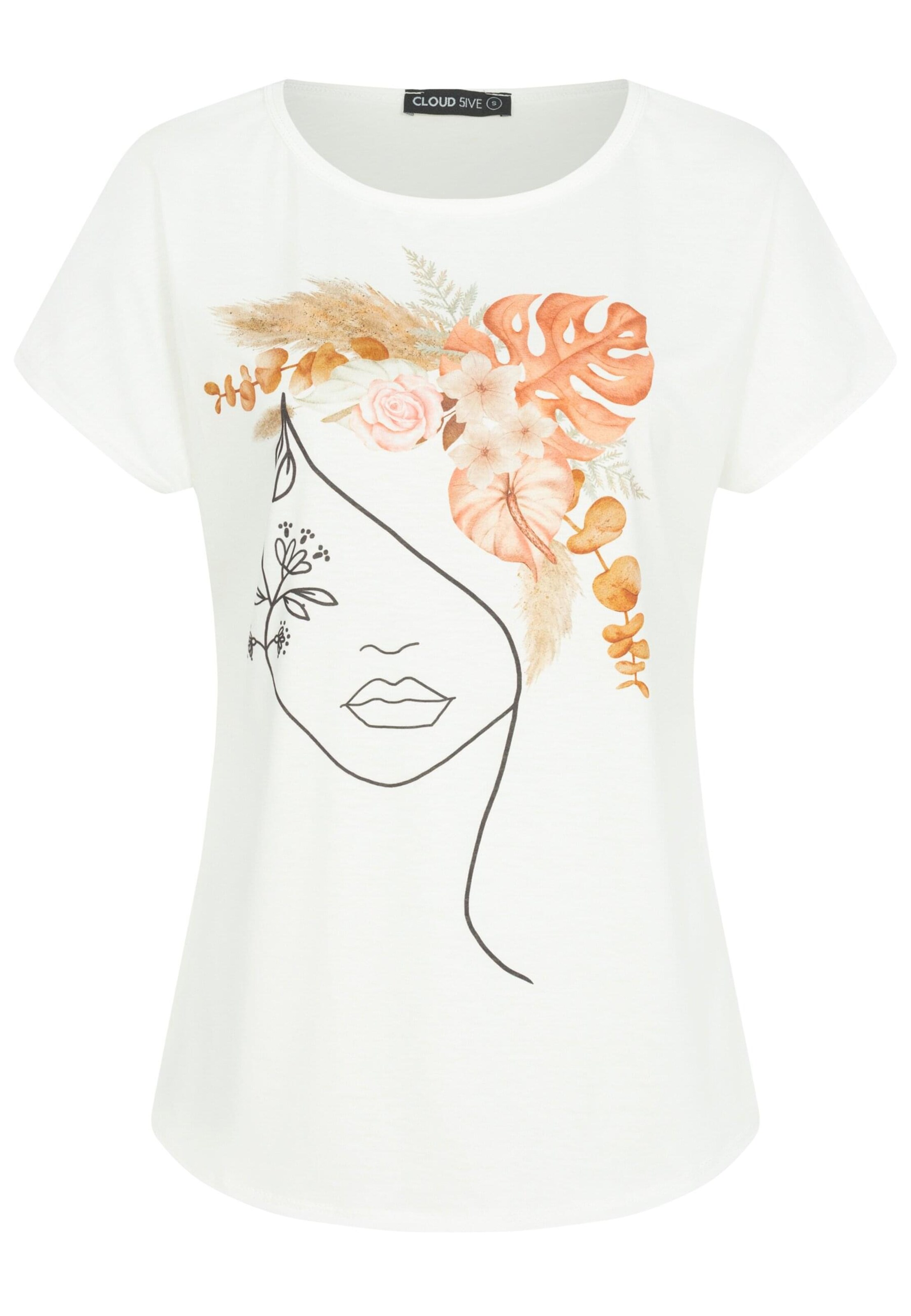Cloud5ive Tričko - Biela: predná strana
