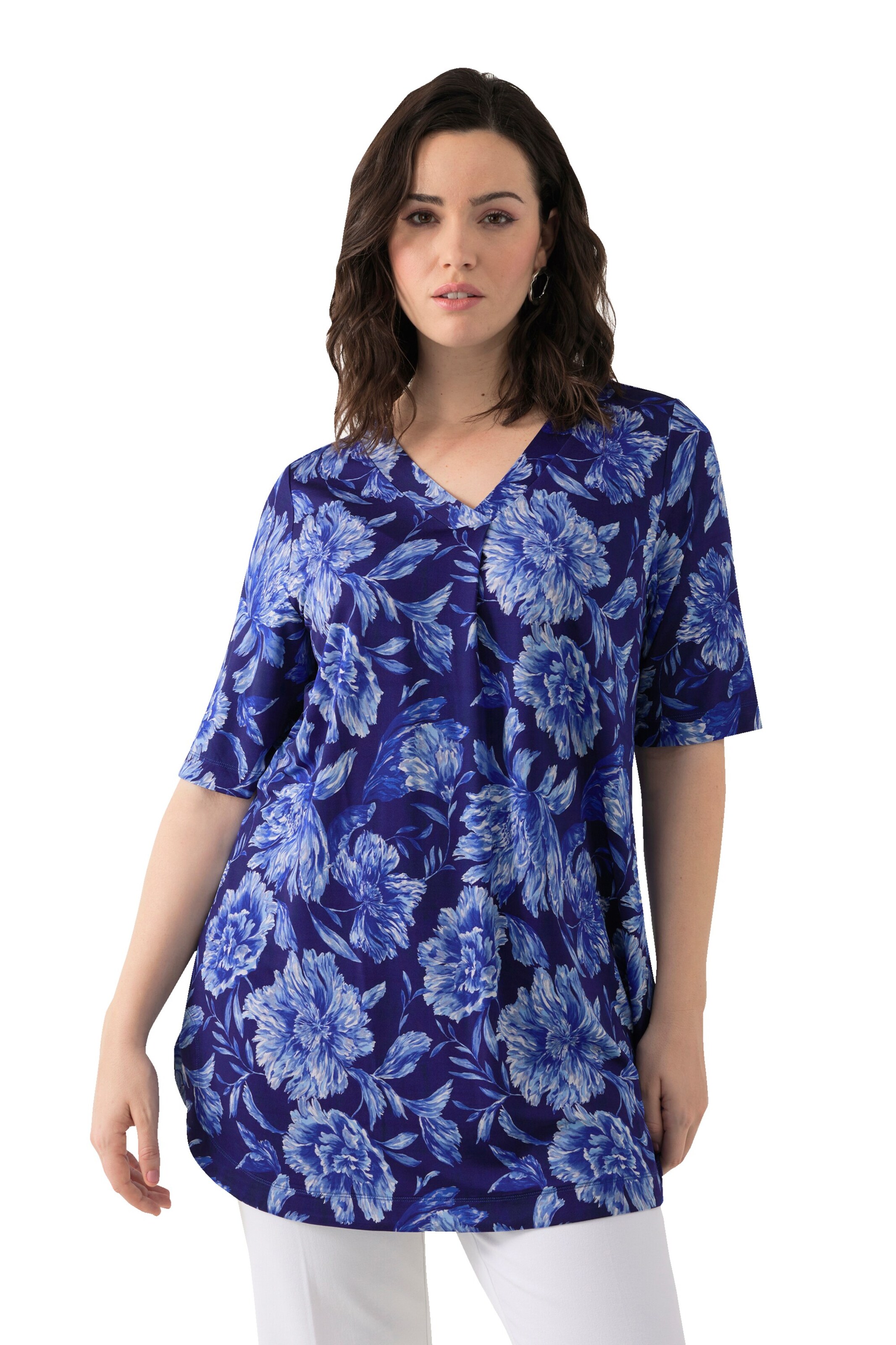 Ulla Popken Blouse in Blue: front