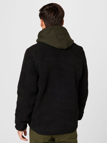 Fat Moose Fleece Jacket 'Hugh' in Black