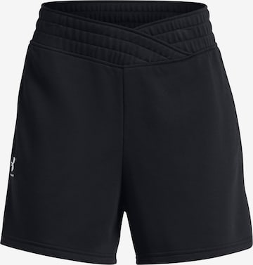 UNDER ARMOUR Regular Pants 'Rival' in Black: front