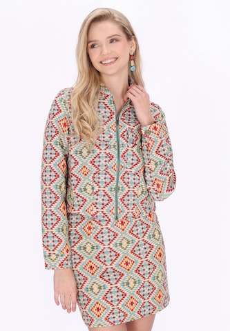IZIA - Casaco meia-estação em mistura de cores