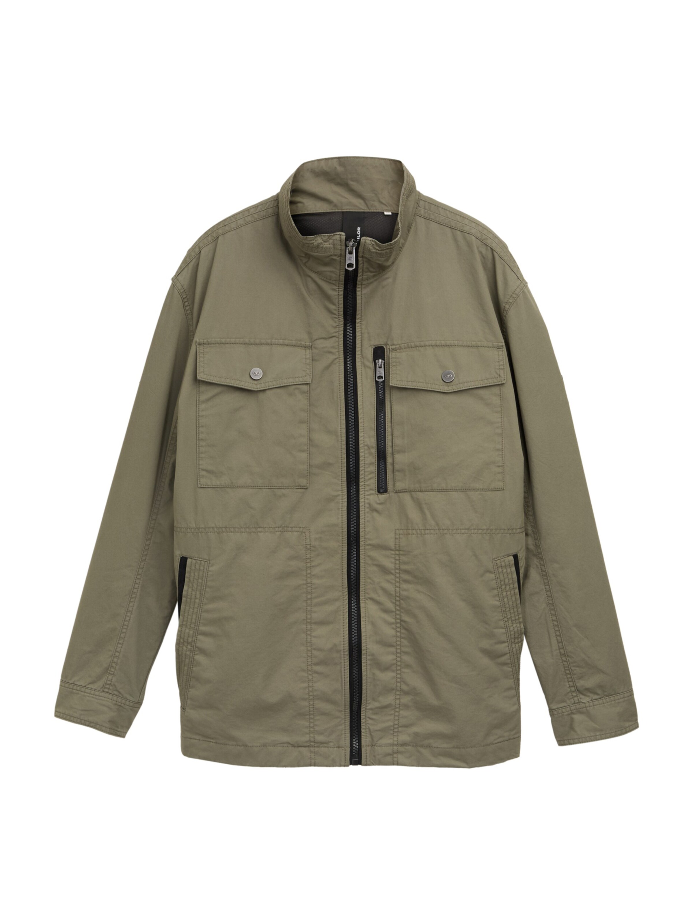 TOM TAILOR Men + Tussenjas in Groen: voorkant