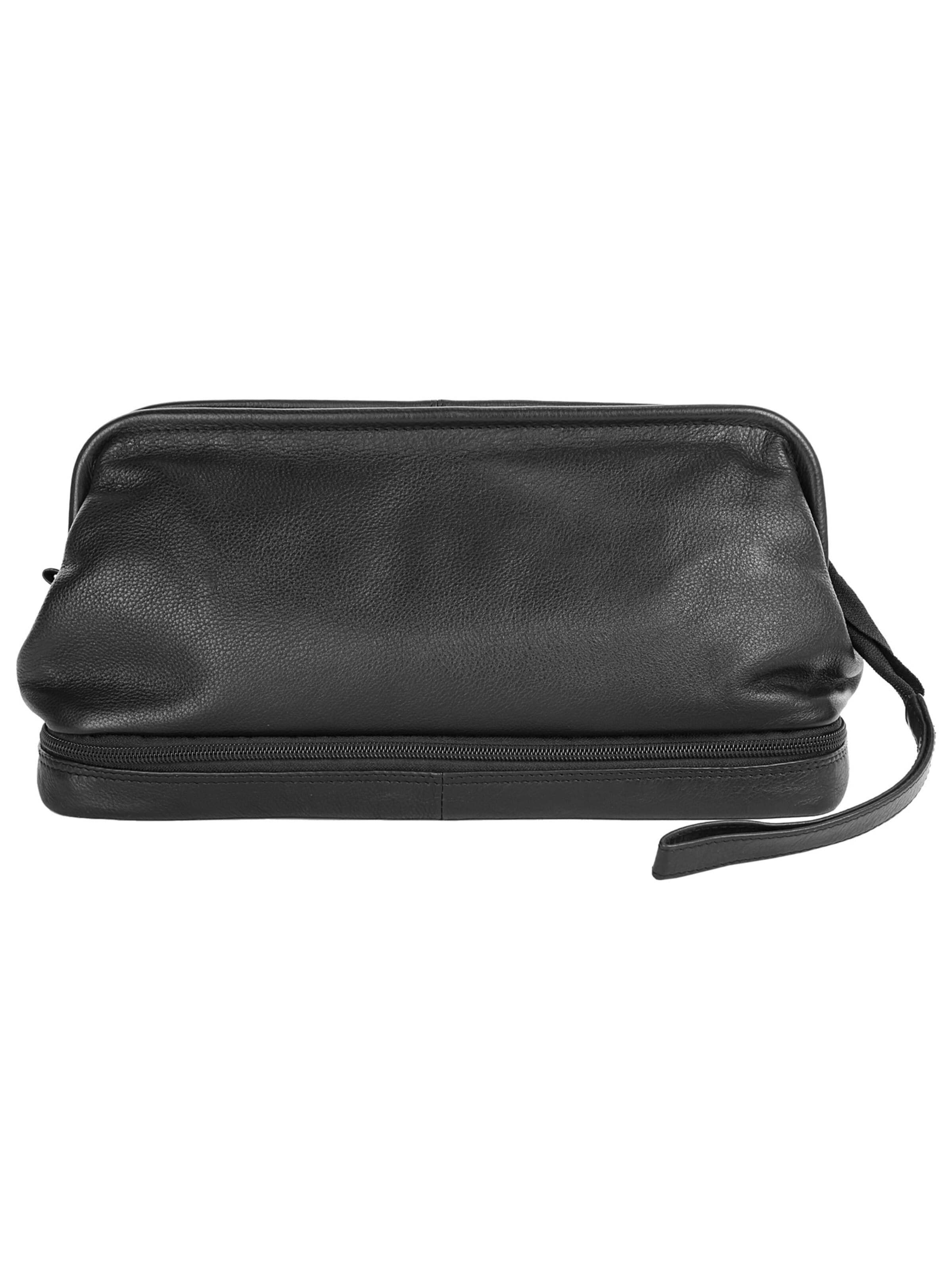 BODENSCHATZ Kulturtasche‌‌‌‌ in Schwarz: Vorderseite