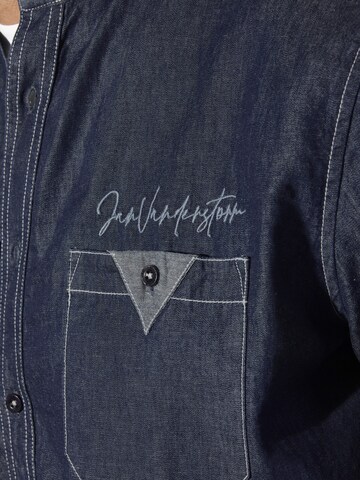 Jan Vanderstorm Comfort Fit Jeanshemd ' Olafgren ' in Blau