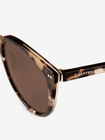 Lunettes de soleil 'Manhattan Amber Tortoise Brown' Kapten & Son en marron