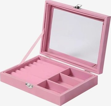 UNIQ Beauty Jewelry storage 'Velvet Touch Jewelry Box - Pink' in Pink: front
