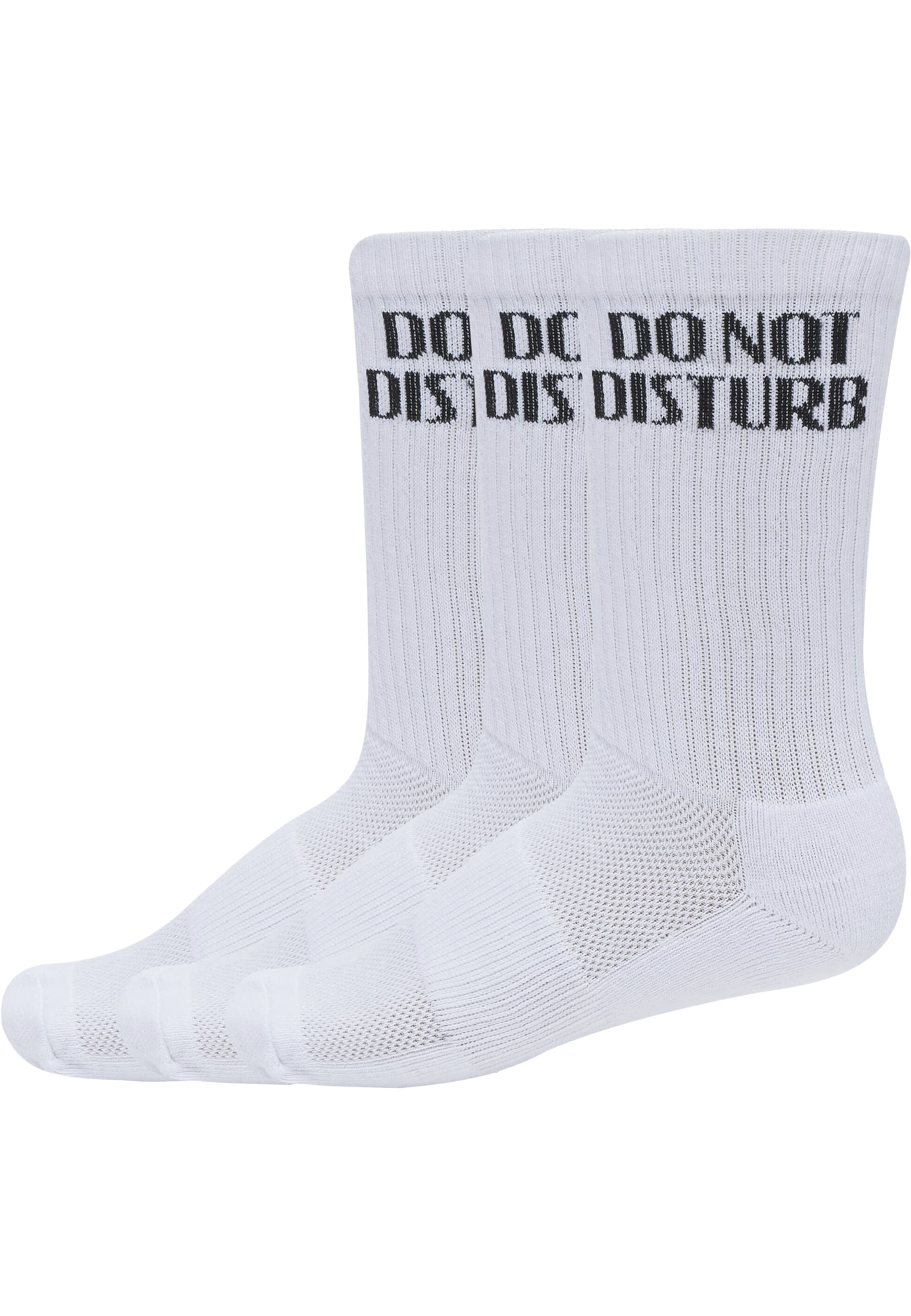 Pegador Socks 'Do Not Disturb' in White: front