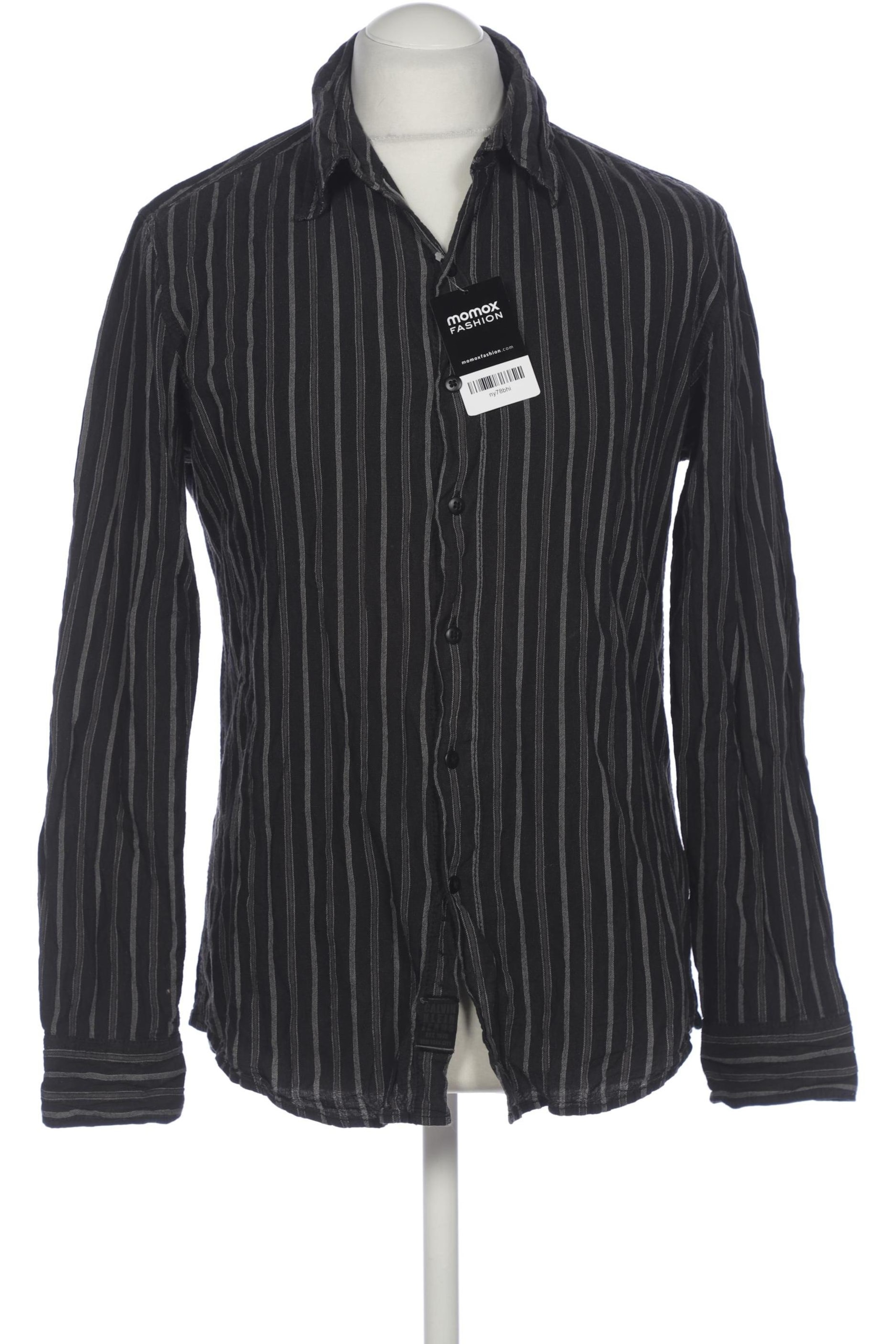 Calvin Klein Jeans Button Up Shirt in M in Black: front