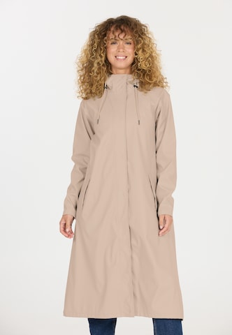 Weather Report Regenmantel 'Typhoon' in Beige: Vorderseite