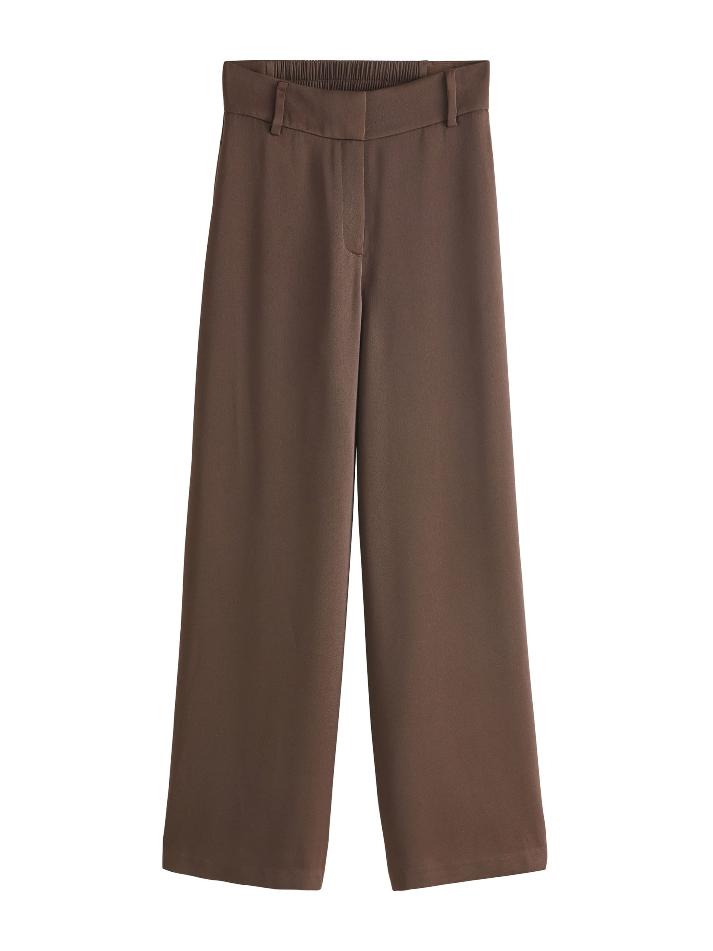 Wide leg Pantaloni di Next in marrone: frontale