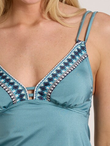 OLYMPIA Klassiek Tankini in Blauw