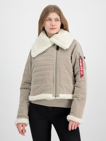 ALPHA INDUSTRIES - Chaqueta de invierno 'B3' en beige: frente