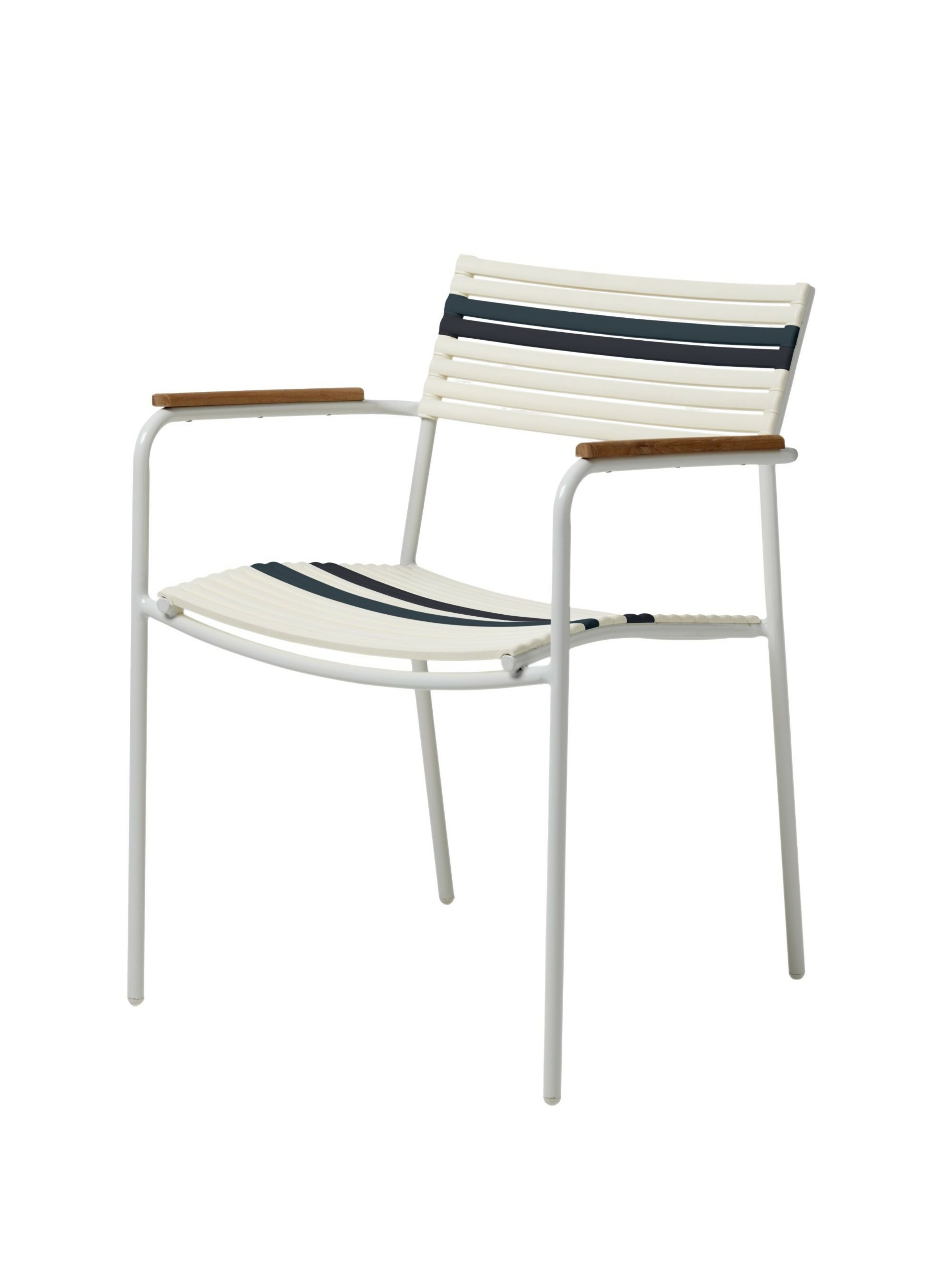 cinas Gartenstuhl in Weiß: Vorderseite