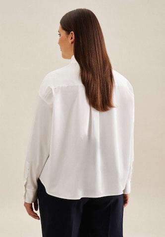 SEIDENSTICKER Blouse ' Schwarze Rose ' in White