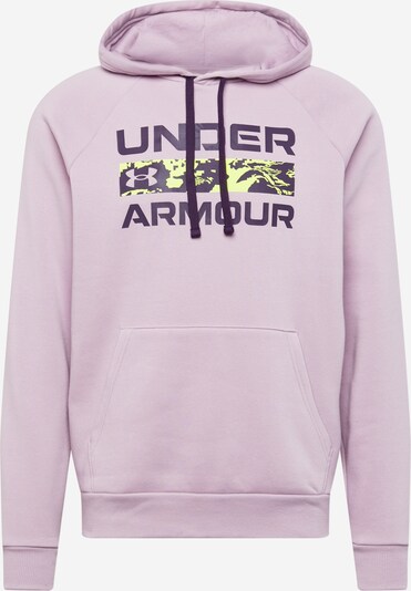 UNDER ARMOUR Sweatshirt 'RIVAL' in neongrün / dunkellila / hellpink, Produktansicht