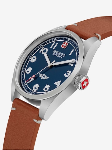 SWISS MILITARY HANOWA Analoog horloge 'FALCON' in Bruin