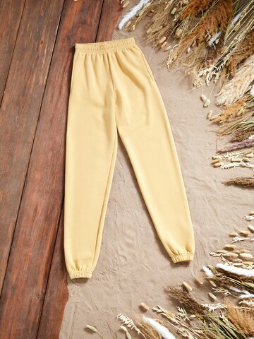 Loosefit Pantaloni 'Dillen' di Kendall for ABOUT YOU in giallo