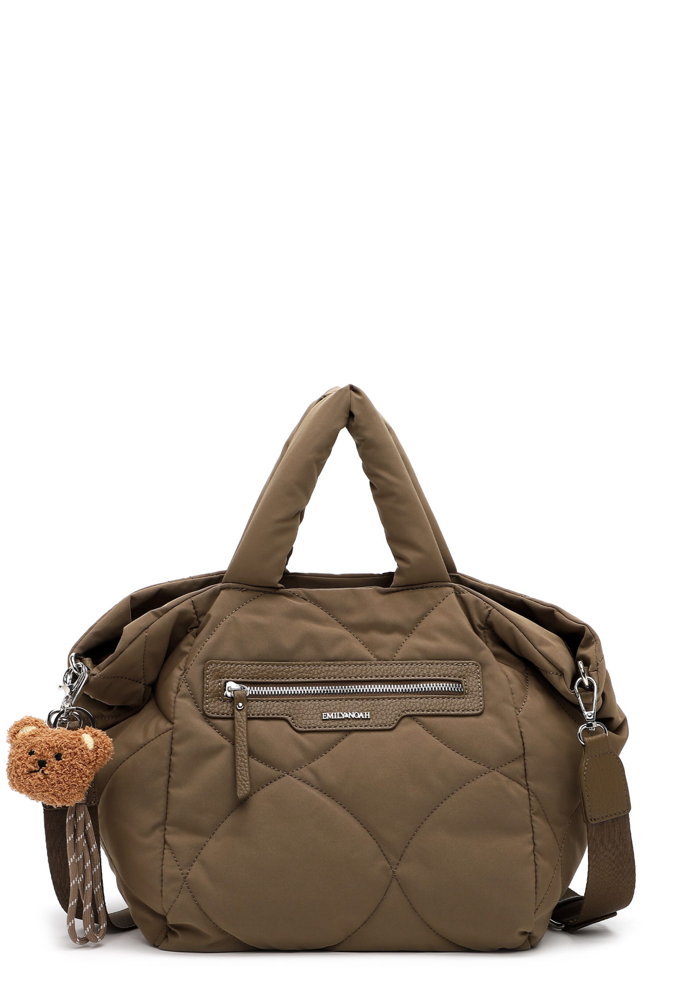 Emily & Noah Handtasche 'Lonie' in Grau: Vorderseite