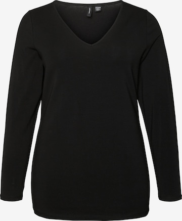 Vero Moda Curve T-shirt 'Paxi' i svart: framsida