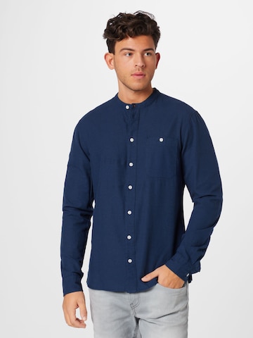 Coupe slim Chemise 'SEA' BLEND en bleu : devant