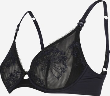 Invisible Soutien-gorge d’allaitement 'LOUISE' Cache Cœur en bleu : devant