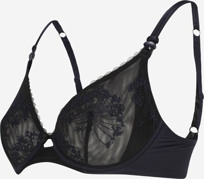 Cache Cœur Soutien-gorge d’allaitement 'LOUISE' en marine, Vue avec produit