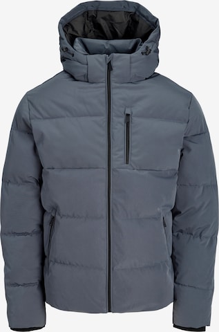 JACK & JONES Зимно яке 'JJEBECKS' в сиво: отпред