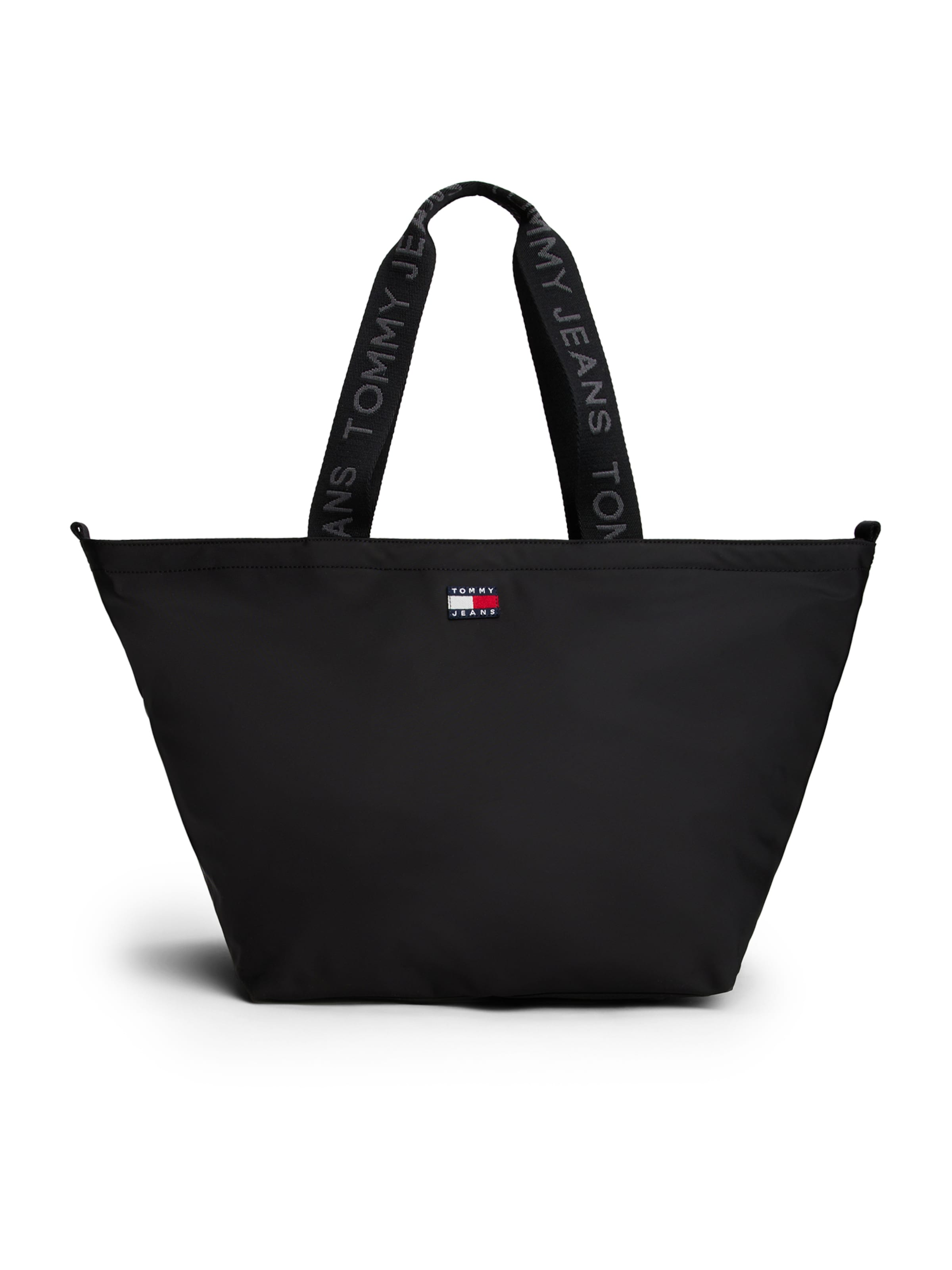 Tommy Jeans - Shopper 'ESS' em preto: frente