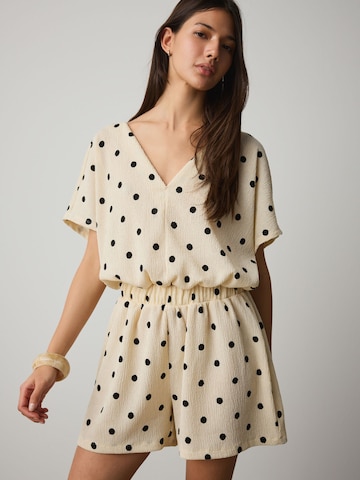 Next Jumpsuit in Beige: voorkant