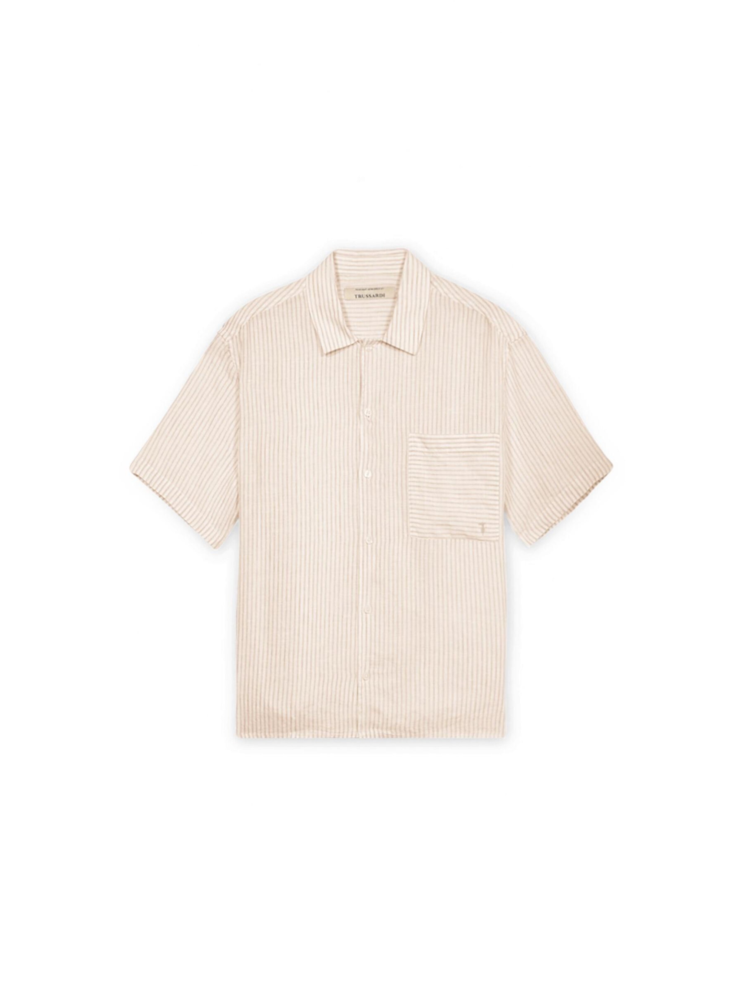 Trussardi - Ajuste regular Camisa en beige: frente