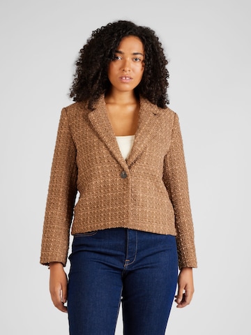 ONLY Carmakoma Blazer 'NEW KENNEDY' in Brown: front