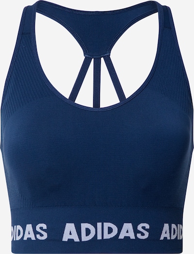 ADIDAS PERFORMANCE Sports bra 'Aeroknit' in Turquoise / Dark blue, Item view