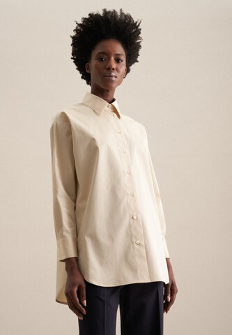 SEIDENSTICKER Bluse ' Schwarze Rose ' in Beige: Vorderseite