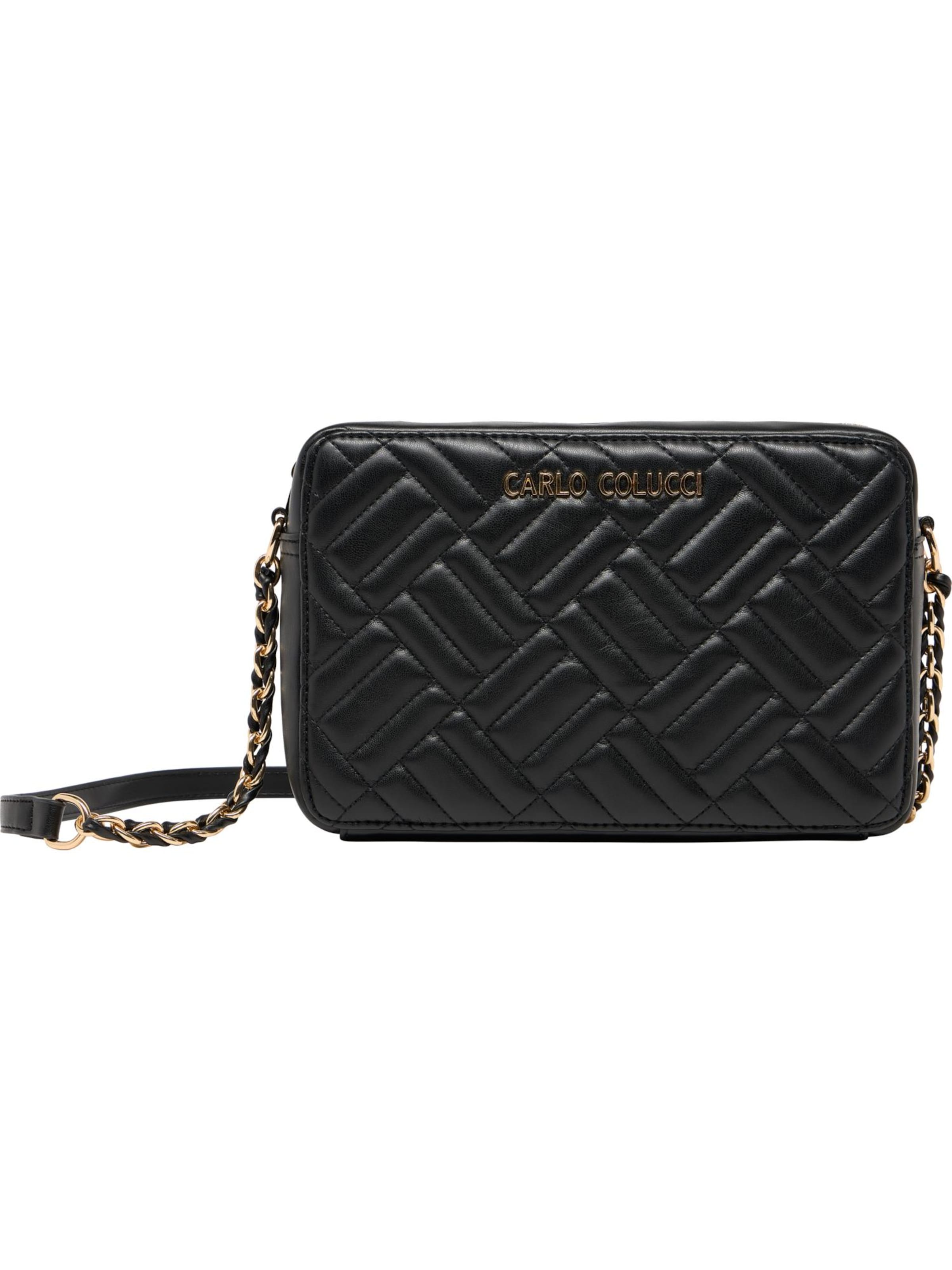 Sac à bandoulière 'Dolzan' Carlo Colucci en noir : devant