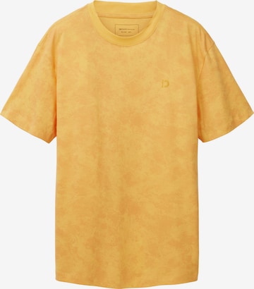 T-Shirt TOM TAILOR DENIM en jaune : devant