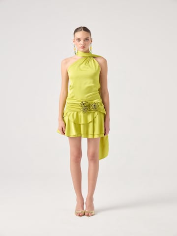 Robe de cocktail HOLLY LOLLY en vert