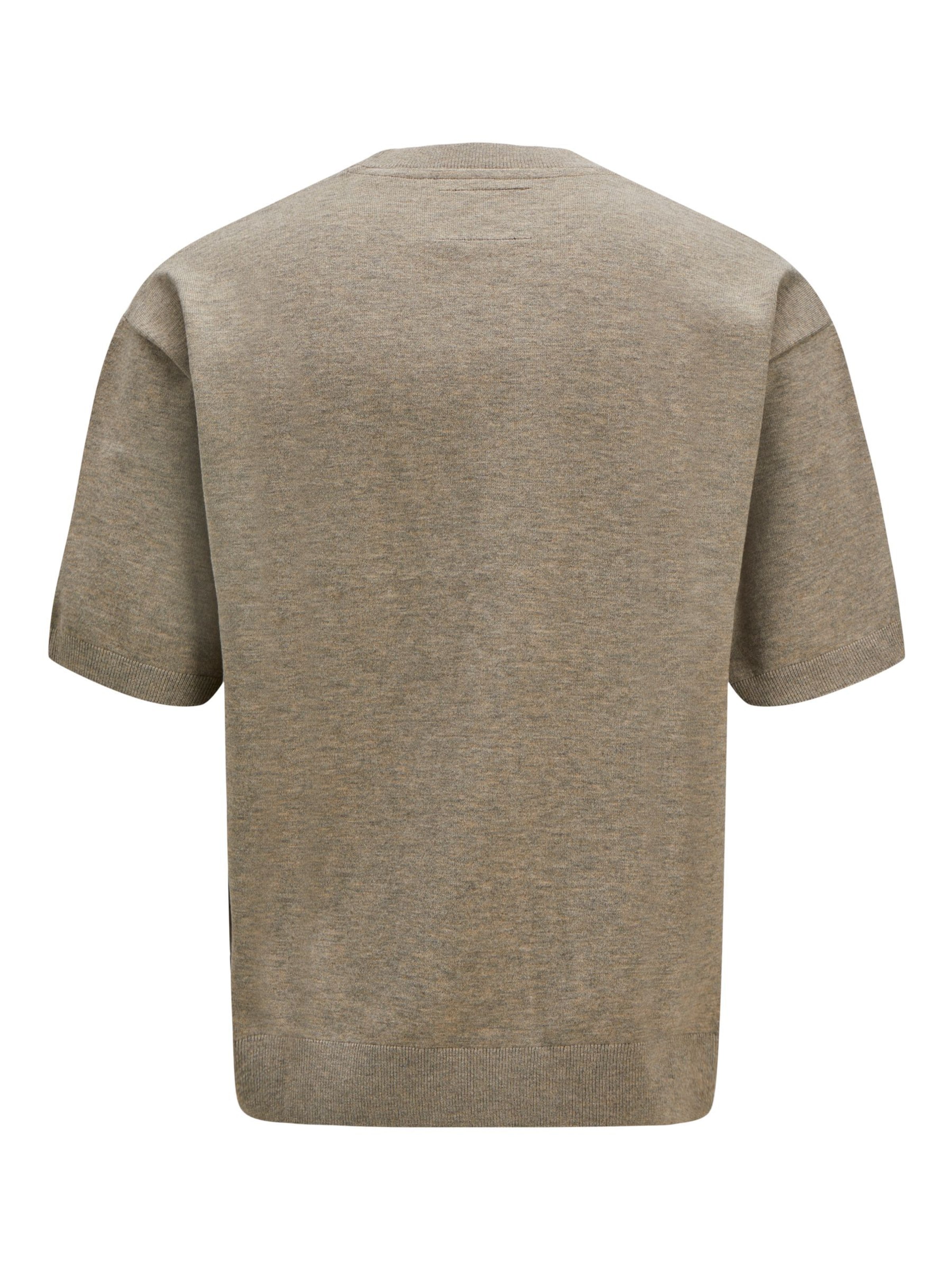 T-Shirt 'Gestricktes' JACK & JONES en marron