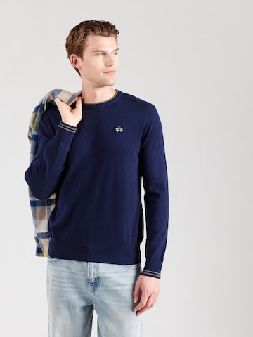 La Martina Sveter - Modrá: predná strana