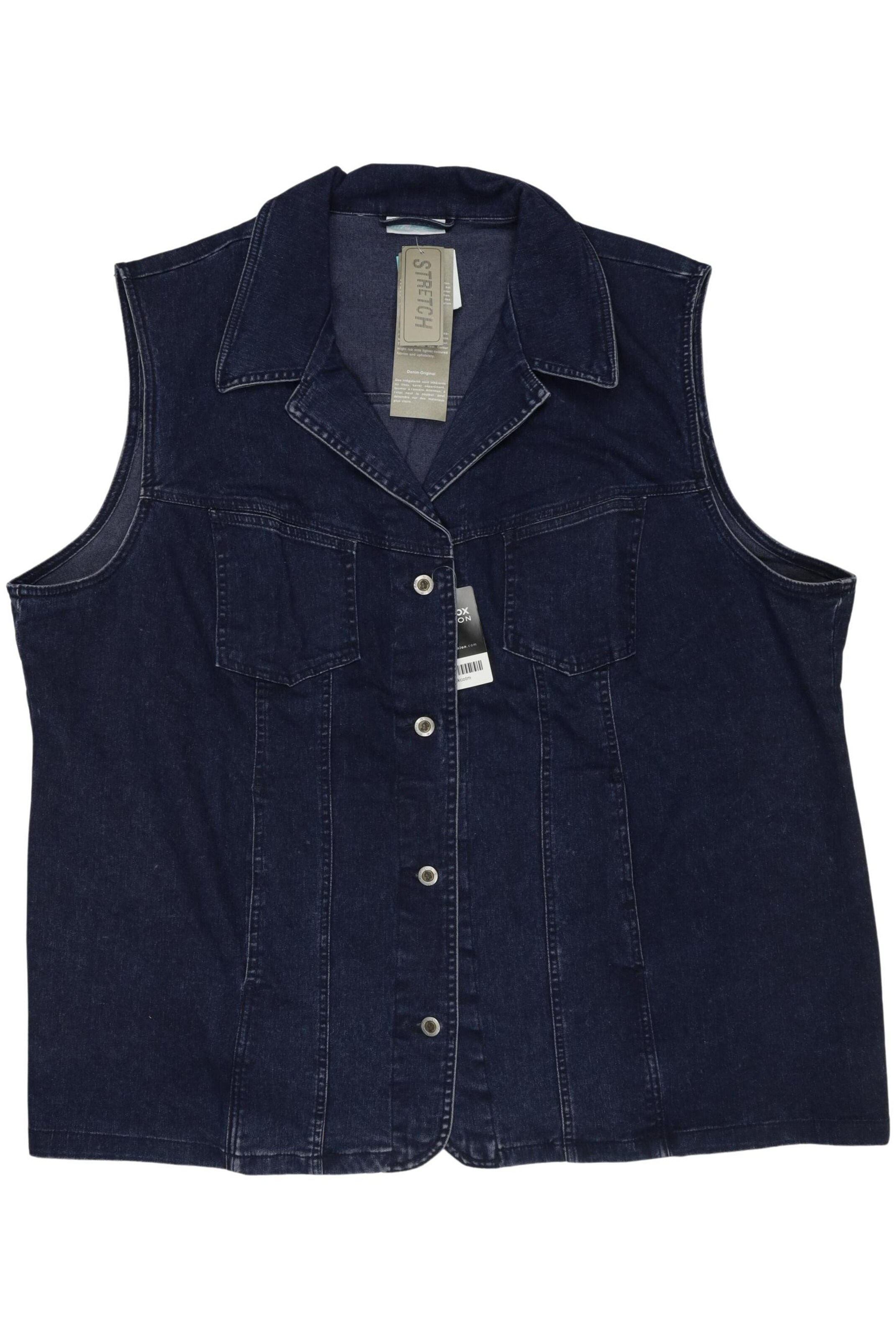 Ulla Popken Weste 9XL in Blau: Vorderseite