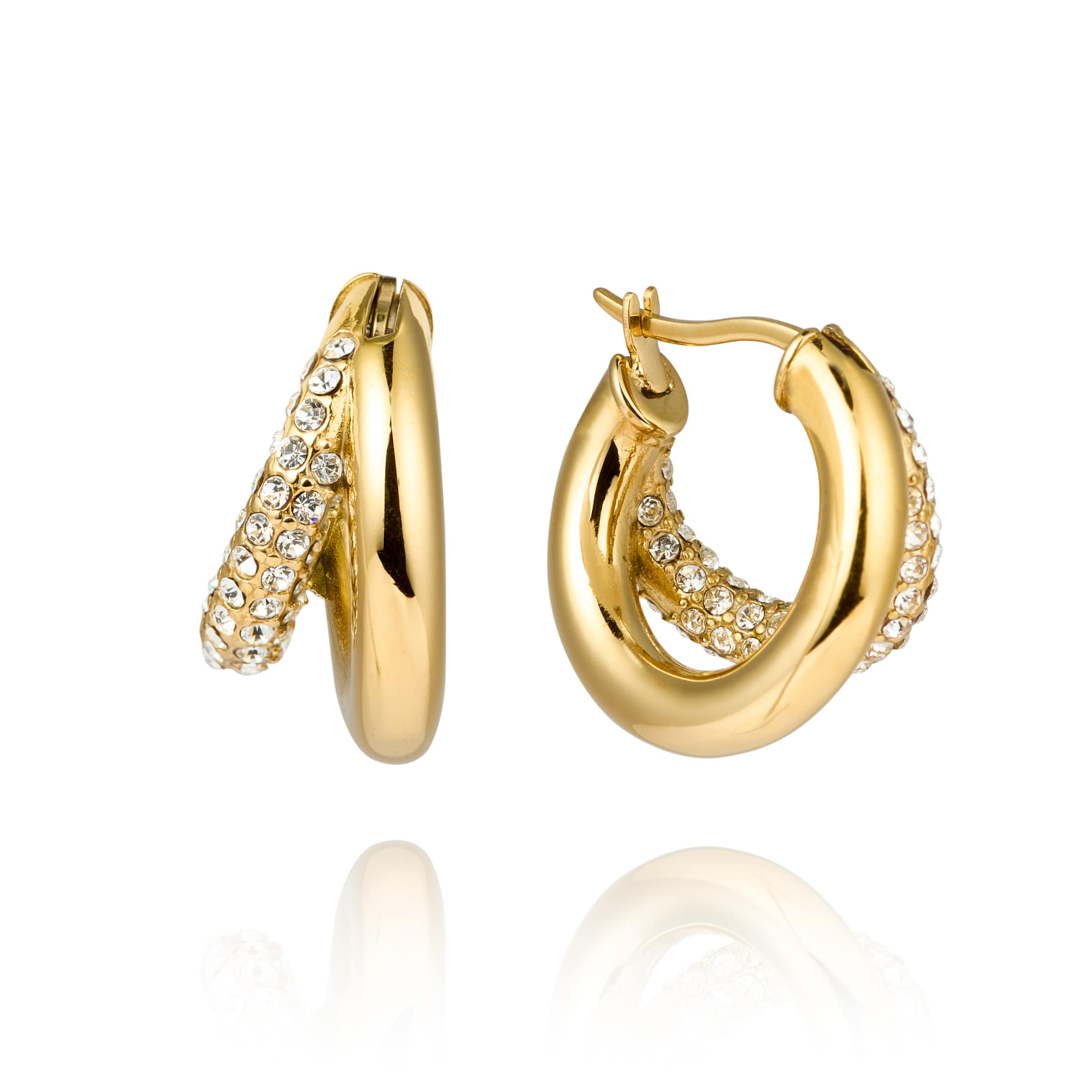Mockberg Earrings in Gold: front