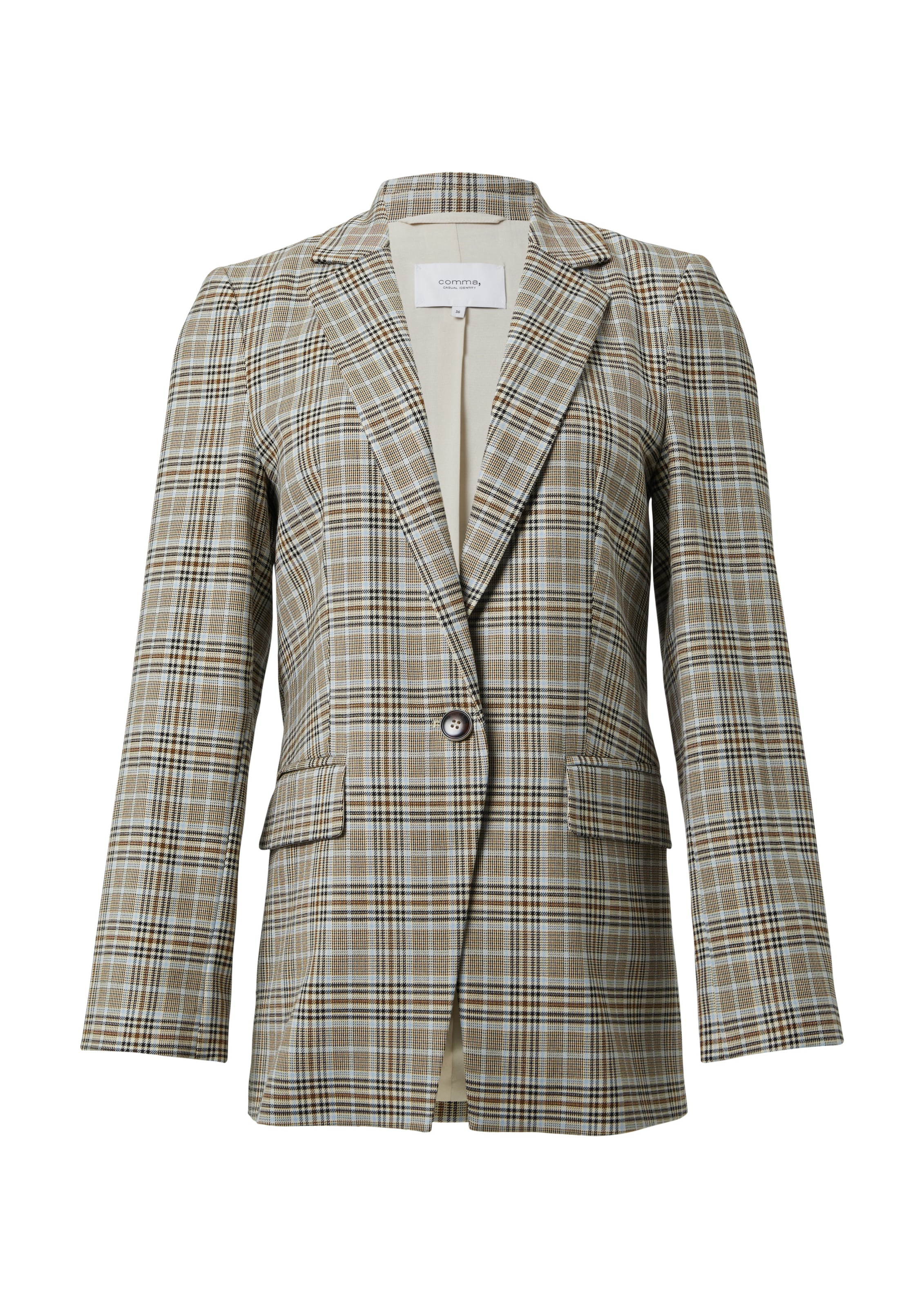 comma casual identity - Blazer em bege: frente