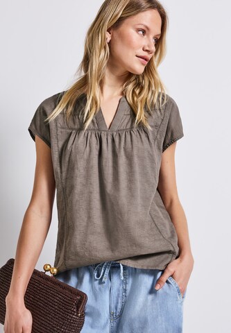 STREET ONE Blouse in Brown: front
